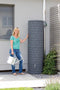 Regenton zuil XL | Regenvat muurmodel 460L | Extra grote graniet design tank