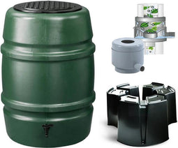 Regentonset Harcostar - 168 L Groen + Voet + Vulautomaat & Afsluiter