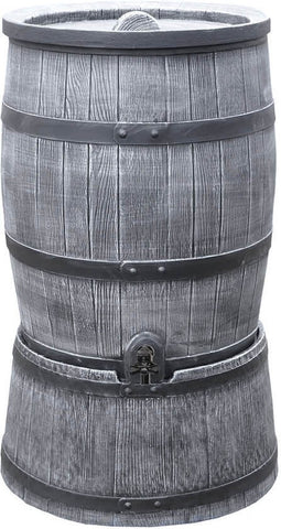 Regentonset Roto 140 Liter + Voet - Grijs