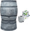 Regentonset Roto 240 liter + voet + vulautomaat - Grijs