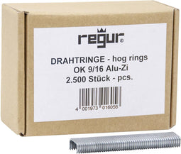 Regur 60725 Draadringen 2500 stuk(s) Afm. (l x b) 16 mm x 8 mm