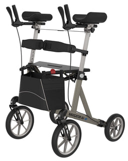Rehasense Navigator AIR rollator met draaibare onderarmschalen met zachte banden L (standaard) / Cha