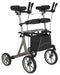 Rehasense Navigator AIR rollator met draaibare onderarmschalen met zachte banden L (standaard) / Cha