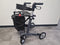 Rehasense Server CF Carbon Rollator Grijs met dichte tas en zachte banden