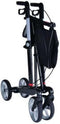 Rehasense Server CF Carbon Rollator Grijs met dichte tas en zachte banden