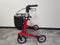 Rehasense Server CF Carbon Rollator Rood met dichte tas en zachte banden - 5 KG