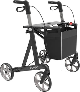 Rehasense Server HD Lichtgewicht XXL Rollator – Extra Brede Rollator