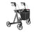 Rehasense Server HD rollator (heavy duty, breed) antraciet met zachte comfortbanden L (standaard)