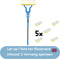 Synx Tools Spons set van 5 voor vloermopset- vloermop met steel - vloermoppen - mop - dweilsysteem - dweilen - dweilstok - Dweilset - Voor Synx Tools 8720929240616