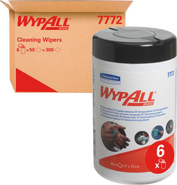 Reinigingsdoek wypall 7772 geïmpregneerd 50vel