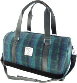 Reistas Clyde Blauw met Turquoise - Harris Tweed - Extra Groot - Glen Appin of Scotland