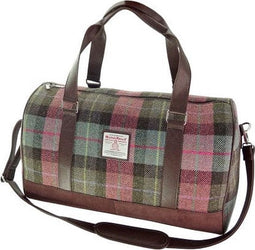 Reistas Clyde Gedempt Groen & Paars Tartan - Harris Tweed - Extra Groot - Glen Appin of Scotland