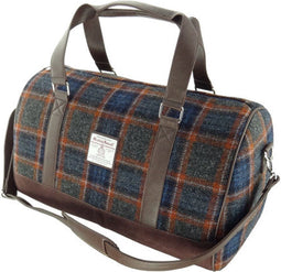 Reistas Clyde Grijs met Bruin (Rust) - Harris Tweed - Extra Groot - Glen Appin of Scotland