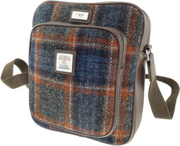 Reistas Tay Grijs Bruin (Rust) - Compact - 27x23x9 - Harris Tweed - Glen Appin of Scotland