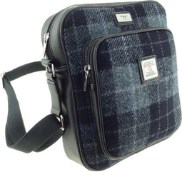 Reistas Tay Grijs Zwart - Compact - 27x23x9 - Harris Tweed - Glen Appin of Scotland