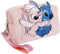 Reistasje, Toilet- Cosmetica-tasje - Pluche - Lilo & Stitch 'Stitch and Angel' - Disney (10x17,5x9 cm)