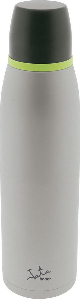 Reisthermosfles JATA 920 1 L Grijs Roestvrij staal Plastic