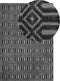 ADATEPE - Laagpolig vloerkleed - Donkergrijs - 140 x 200 cm - Viscose