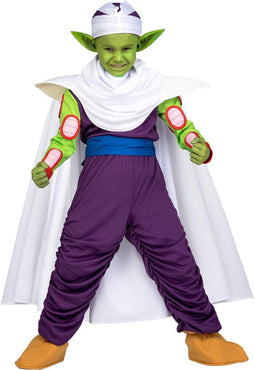 VIVING COSTUMES / JUINSA - Dragonball Piccolo kostuum voor kinderen cadeauverpakking - 7 - 9 jaar - Kinderkostuums