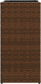 vidaXL - Plantenbakken - 2 - st - 30x30x60 - cm - poly - rattan - bruin