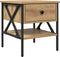 vidaXL - Nachtkastjes - 2 - stuks - Artisan - Eiken - 40x42x45 - cm - Geengineerd - Hout