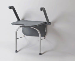 Relax douchezitting - met armsteunen en steunpoten-volcan grey - Etac