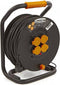 Relectric Kabelhaspel 25m – 4 stopcontacten – 3600W - Met oprolknop - Randaarde - IP44 - geschikt voor buitengebruik