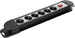 Relectric Stekkerdoos – 6-voudig - 1,5 meter - 3700W - Randaarde