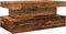 vidaXL - Salontafel - met - LED-verlichting - 90x50x40 - cm - oud - houtkleurig