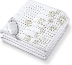 Beurer TS 23 Elektrische deken - Onderdeken - 150 x 80 cm - 3 Warmtestanden - Automatische uitschakeling - Fleece - Machinewasbaar - 5 Jaar garantie - Wit