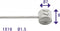Rem binnenkabel Elvedes 2250mm RVS Slick ø1,5mm T-nippel (op kaart)
