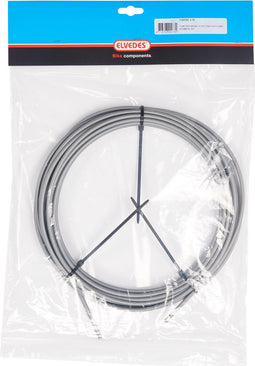Rem buitenkabel Elvedes met voering 10 meter / Ø5,0mm - zilver (10 meter rol)