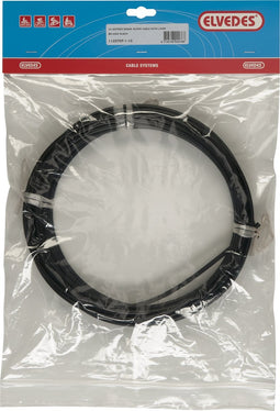 Rem buitenkabel Elvedes met voering 10 meter / Ø5,0mm - zwart (10 meter rol)