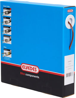 Rem buitenkabel Elvedes met voering 30 meter / Ø5,0mm - bruin (30 meter in doos)
