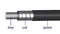 Rem buitenkabel Elvedes met voering 30 meter / Ø5,0mm - zilver (30 meter in doos)