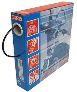 Rem buitenkabel Elvedes met voering 30 meter / Ø5,0mm - zwart (30 meter in doos)