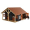 Kids Globe Farming paardenstal - paardenstal met 2 boxen en berging - hout