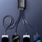 Remax RC-C168 - USB Kabel - 4in1 - USB-C/IPhone/USB-A - 60W - 1.5m - Wit