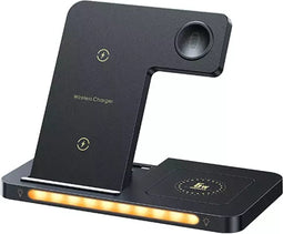 Remax RP-W70 - Draadloze oplader - Wireless Charger - 3in1 - Nachtlampjes - Vouwbaar - 22W