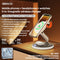 Remax RP-W90 - Draadloze oplader - Wireless Charger - 3in1 - Magnetisch -90° draaibare slimme fitting - 22W - Wit