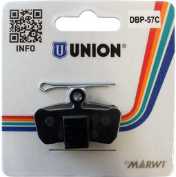 Remblok marwi union schijfrem dbp-57c organisch tbv koelribben-set av - ZWART