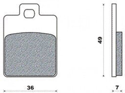 Remblokken New fren Piaggio Zip Gilera Runner Vespa LX Vespa S