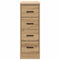 vidaXL - Garagekast - 30x51x85 - cm - massief - grenenhout - artisan - eikenkleurig