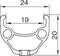 Remerx Velg Top Disc 28-29 Inch (622-19) Aluminium 32g Zwart