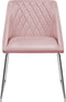 ARCATA - Eetkamerstoel - Roze - Fluweel
