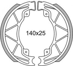 Remsegmentet Newfren GF0268 Piaggio Runner, Hexagon-125/180