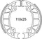 Remsegmentset Newfren GF0261 Vespa LX-50 Achter, Piaggio Skipper, Hexagon-125