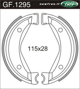 Remsegmentset Newfren GF1295 Zundapp velocita