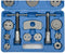 Remzuiger Terugstelset 21-Delig - Remklauw Demontage Terugstel Set Gereedschap - 21-Delig Blauw