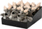 Rendier polyester l18b12h15 cm grijs kerst